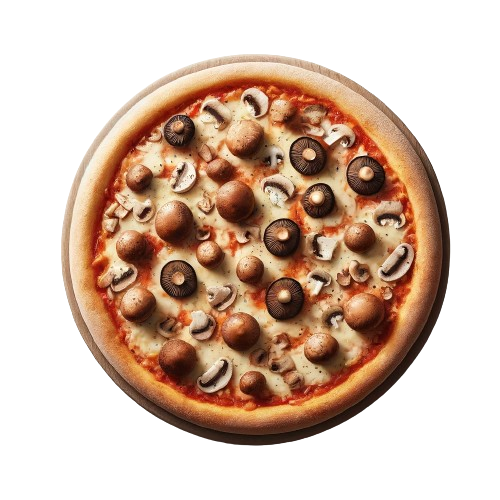 Pizza con setas